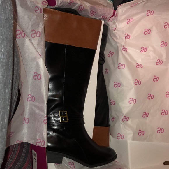 Trixie Black Two Tone Oxford Zippered Boots Size 10 Riding Boots - Picture 11 of 15